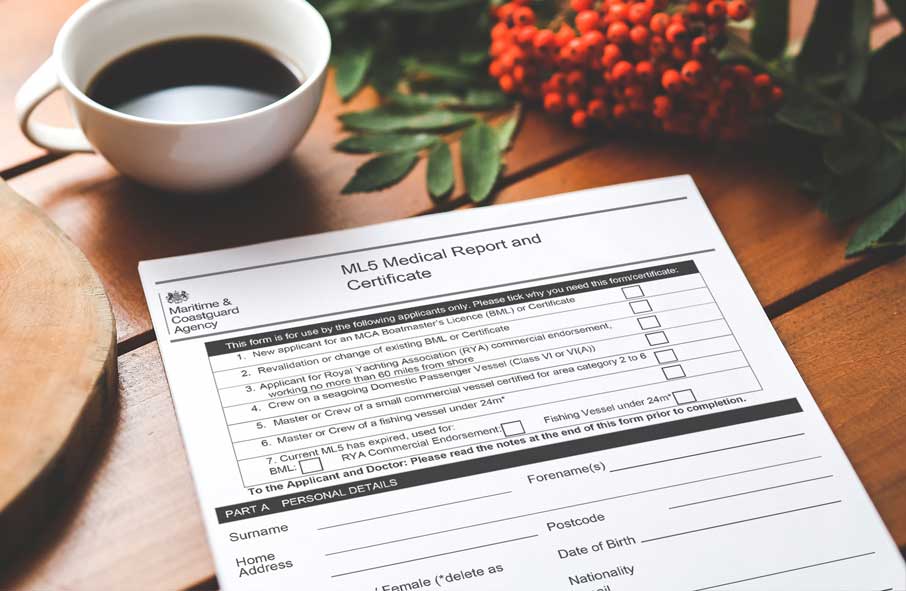 Printed ML5 Medical Report