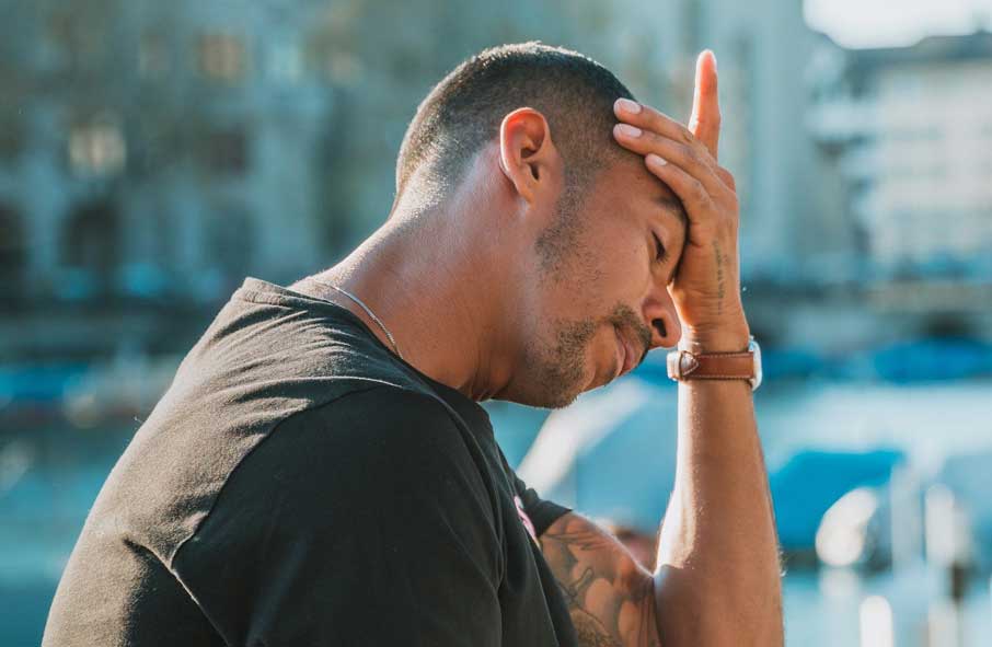 Man Suffering with Anxiety